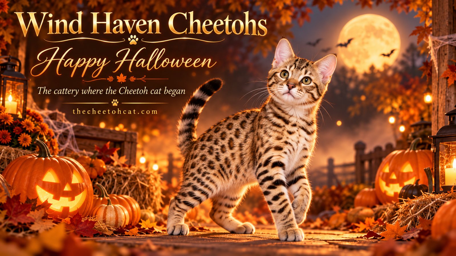 Happy Halloween from Wind Haven Cheetohs